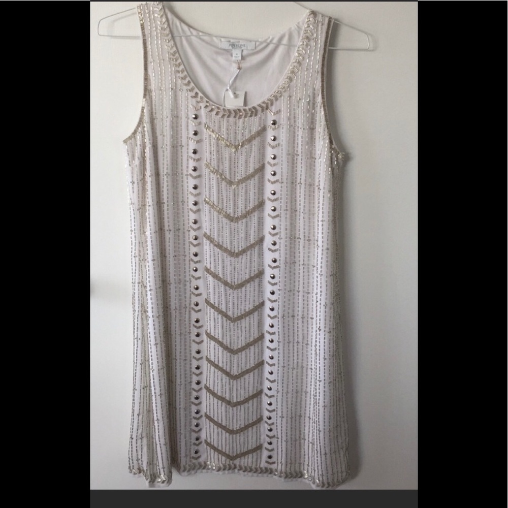 Piperlime beaded white dress
